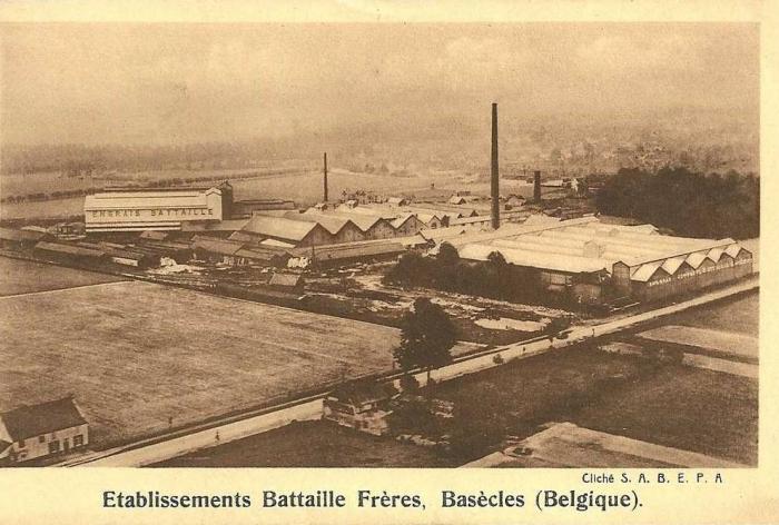 Vue aérienne des Ets Battaille (avant 1933)