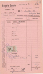 Facture 21 mai 1959