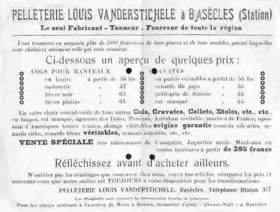 Pelleterie Louis Vanderstichele